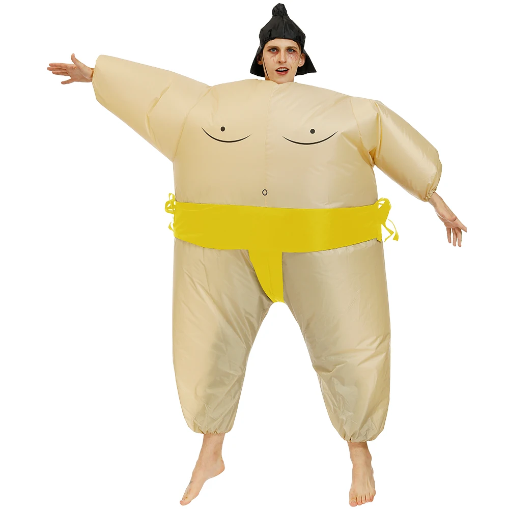 Adult Carnival Cosply Party Dress Sumo Inflatable Costume Halloween Costumes for Men Purim Japanese Jumpsuit Christmas | Тематическая