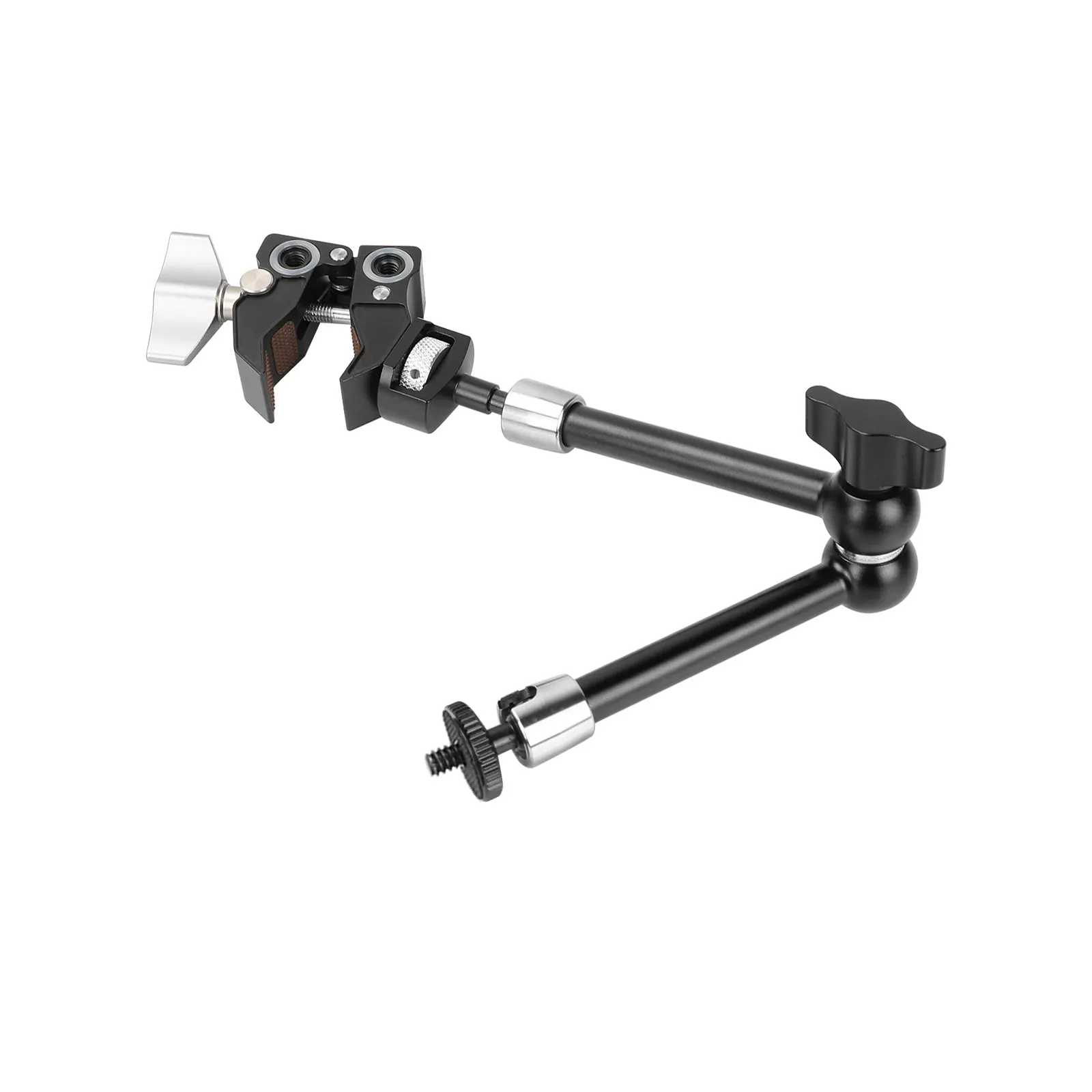 

Kayulin 11 inch Adjustable Friction Articulating Magic Arm Super Clamp Crab Clip With 1/4''-20 Male Threads And Locating Pins