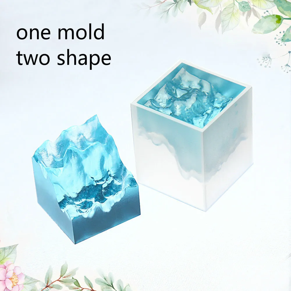 Маленькая натуральная зачарованная силиконовая форма в виде долины пейзаж