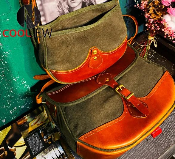 

CD566 Cidu Size 34x24x9cm Super Quality Genuine Cowhide & 22oz Wax Canvas Water Proof Ykk Zipper Duffle Bag 4 Sizes