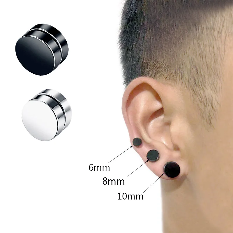 

MWM stainless steel horizontal bar stud earrings jewelry titanium fashion brincos earring for boy men punk knop high bar earring
