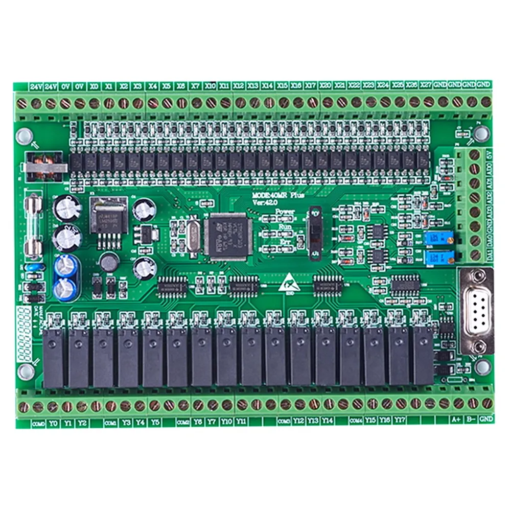 Программируемый контроллер PLC FX1N FX2N 40MR 4AD 2DA|text|text board |