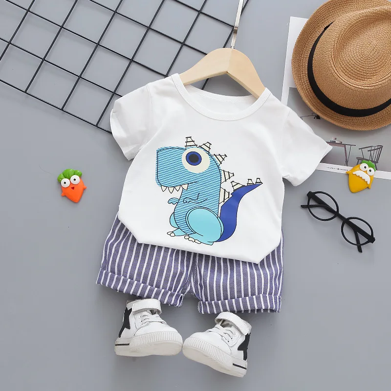 

Hot Sale Brand Boys Clothing Children Summer Boys Clothes Cartoon Kids Set T-shit+Pants Cotton Cool cute Comfortable gift