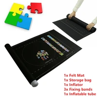 puzzles jigsaw roll felt mat play mat puzzles blanket up to 1500 pieces storage accessories portable travel storage bag