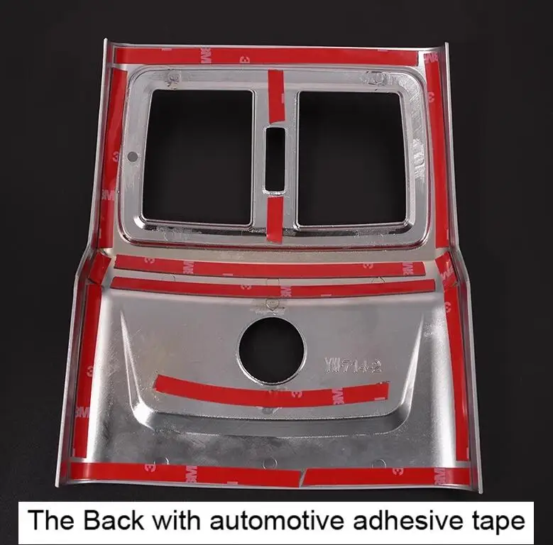 

ABS Chrome Armrest Rear Armrest AC Outlet Vent Panel Cover Trim Accessories For BMW X1 F48 20i 25i 25le 2016-2018 & X2 F47 2018