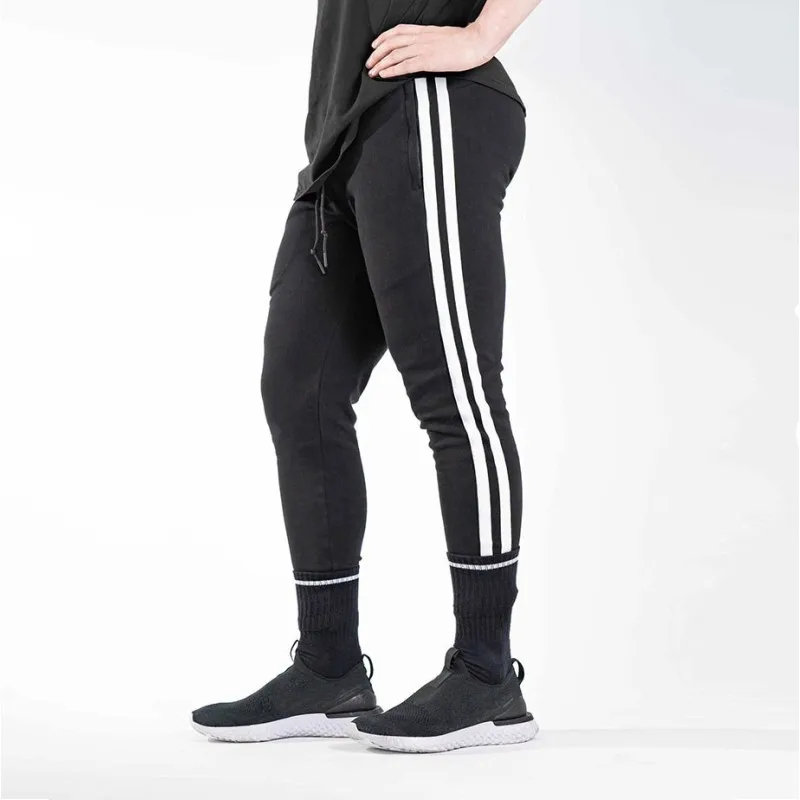 Мужские спортивные штаны для бега на молнии футбола тренировок эластичные