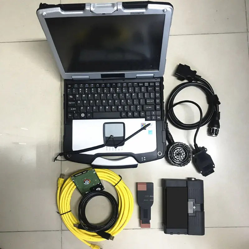 

RC ICOM DIAG for BMW ICOM A2 B C Auto Diagnostic Programming Tool with 720GB SSD V2021 Software in CF-30 Laptop 4G Touch Screen