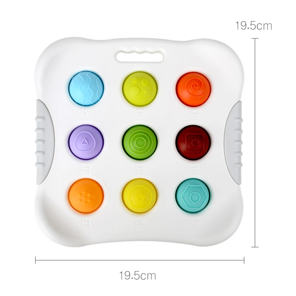 

Simple Dimple Fidget Toy Colorful Fingertip Push Bubble Stress Relief Relaxing Toys Autism Special Need Early Educational