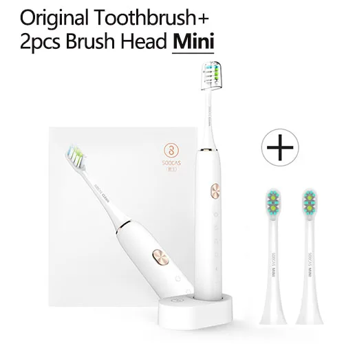 SoocasMiniKitWhite Xiaomi Soocare X3 X3S Soocas электрическая умная зубная щетка Водонепроницаемая беспроводная зарядка Android iOS приложение пульт дистанционного управления - Цвет: SoocasMiniKitWhite