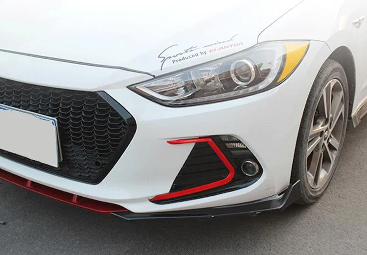 Стайлинг автомобиля ABS черный хромированный передний противотуманный