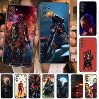 marvel full series of heroes phone cover hull for samsung galaxy s8 s9 s10e s20 s21 s5 s30 plus s20 fe 5g lite ultra black soft