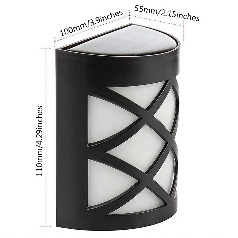 Светодиодный солнечный светильник 6 светодиодный Водонепроницаемый IP55 Сенсор