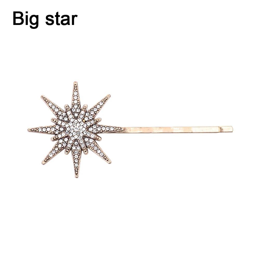 Big star Женская модная заколка для волос с листьями и перьями, элегантная заколка для волос, вечерние украшения для волос в стиле ретро, аксессуары для волос, лидер продаж - Цвет: Big star