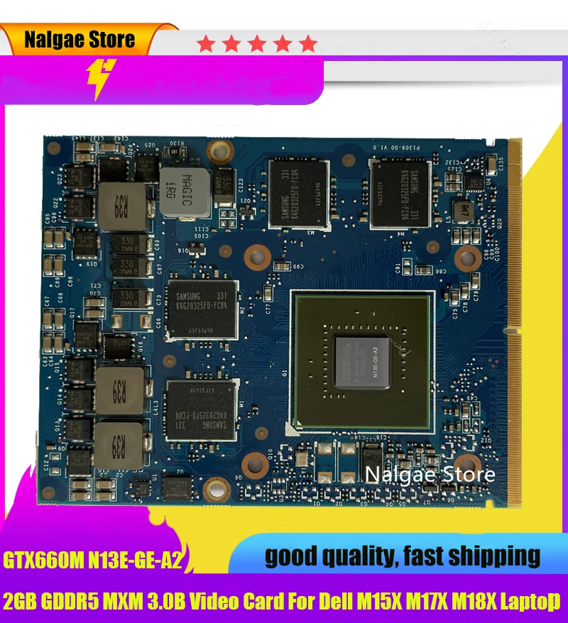 GTX660M GTX 660M GDDR5 2GB N13E-GE-A2 видеокарта с X-кронштейном для Dell Alienware M15X M17X R3 R4 M18X R2 100% ТЕСТ