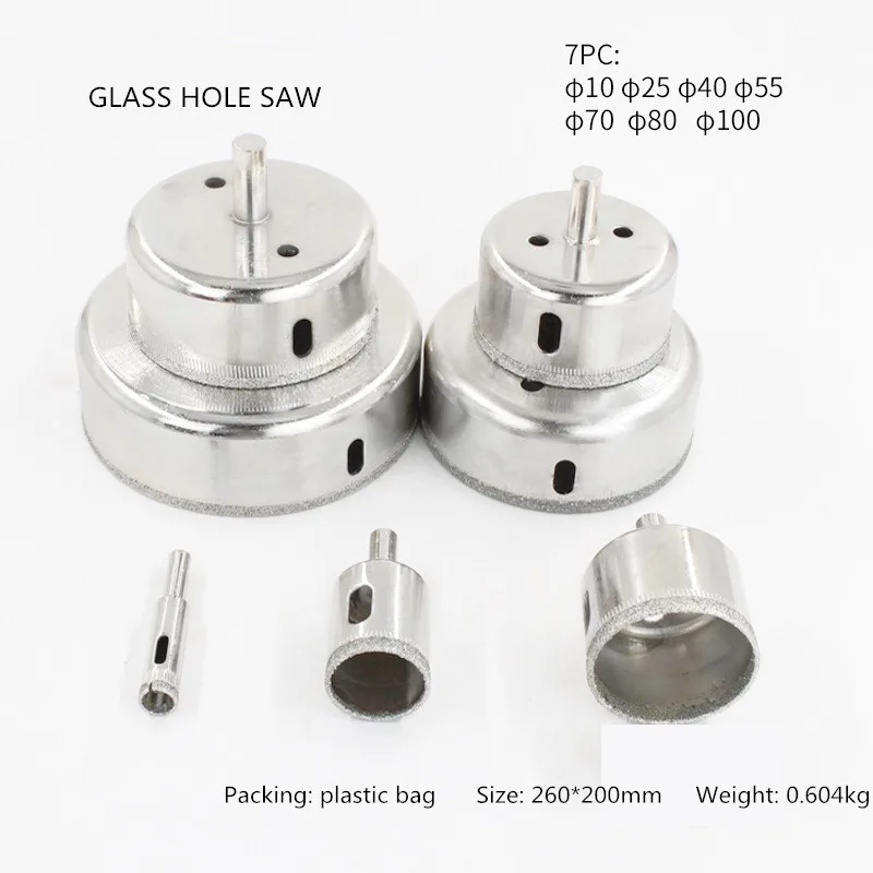 Стекло Расширитель отверстий 14PC сделать отверстия на глазурованная плитка