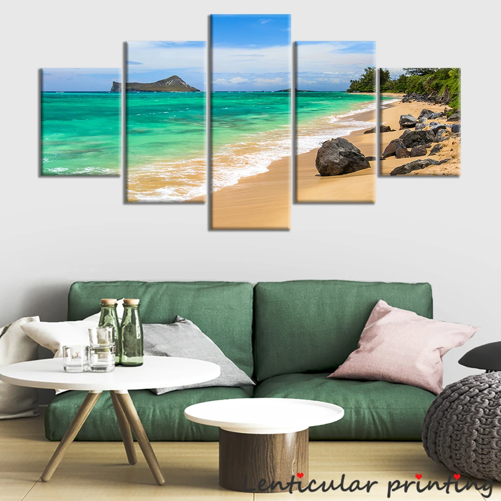 

Фэнтезийный постер морской пейзаж картина маслом красивый океан пляжный холст настенное искусство роскошный пейзаж Декор комнаты настенн...