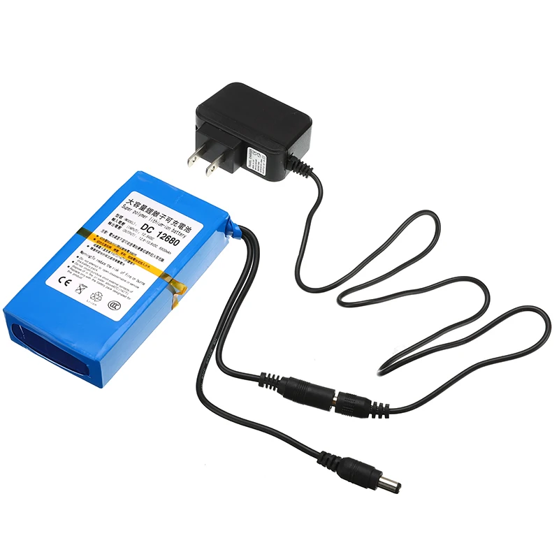 Супер перезаряжаемый портативный литий ионный аккумулятор постоянного тока 12 В