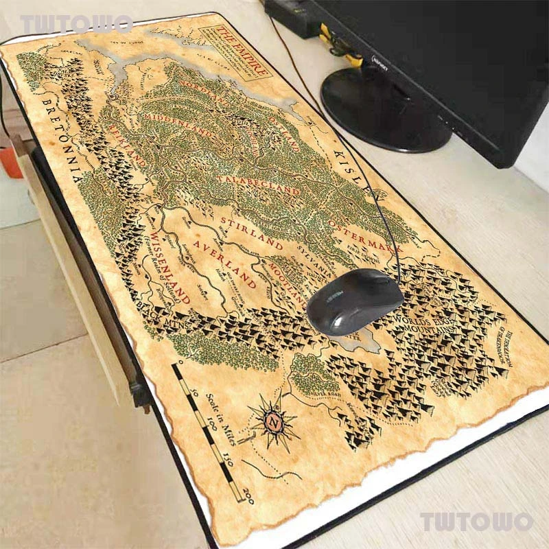 

World Map Long Mouse Pads Good Quantity Natural Rubber Ordinary Table Pad Free Shipping