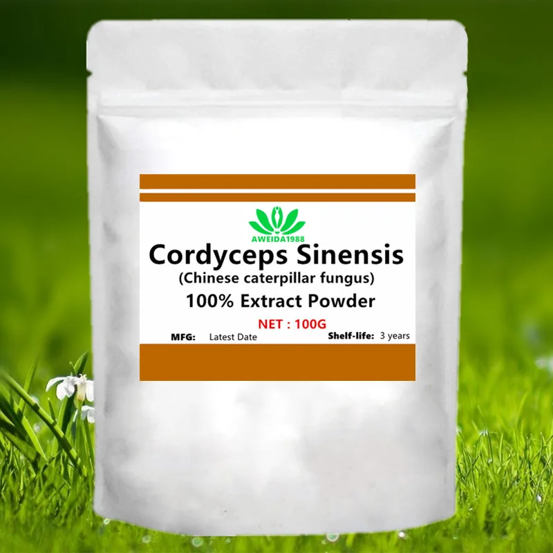 Экстракт Кордицепса китайского 50-1000 г грибок китайской гусеницы порошок Winterworm