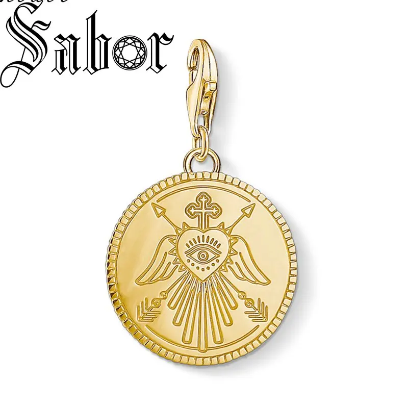 Очаровательная подвеска волшебные символы монета летняя мода ювелирные изделия