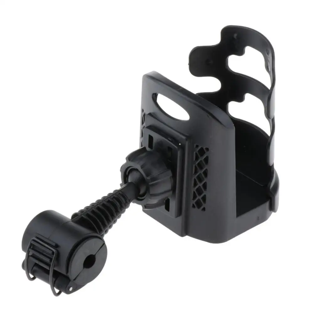 

ABS Bicycle Motorcycle bottle Cup Holder Handlebar Clamp Mount Travel Mug Black