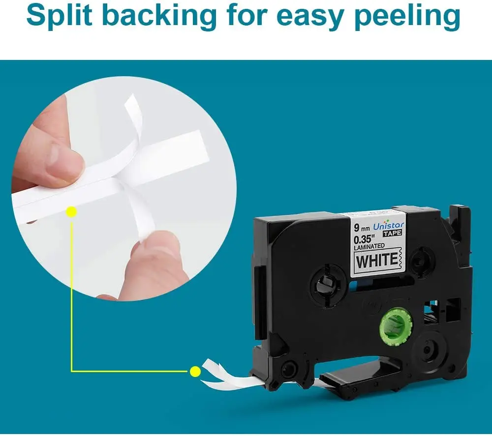 Юнистар TZ-221 запечатанных лент совместимый для брата принтер этикеток 9 мм