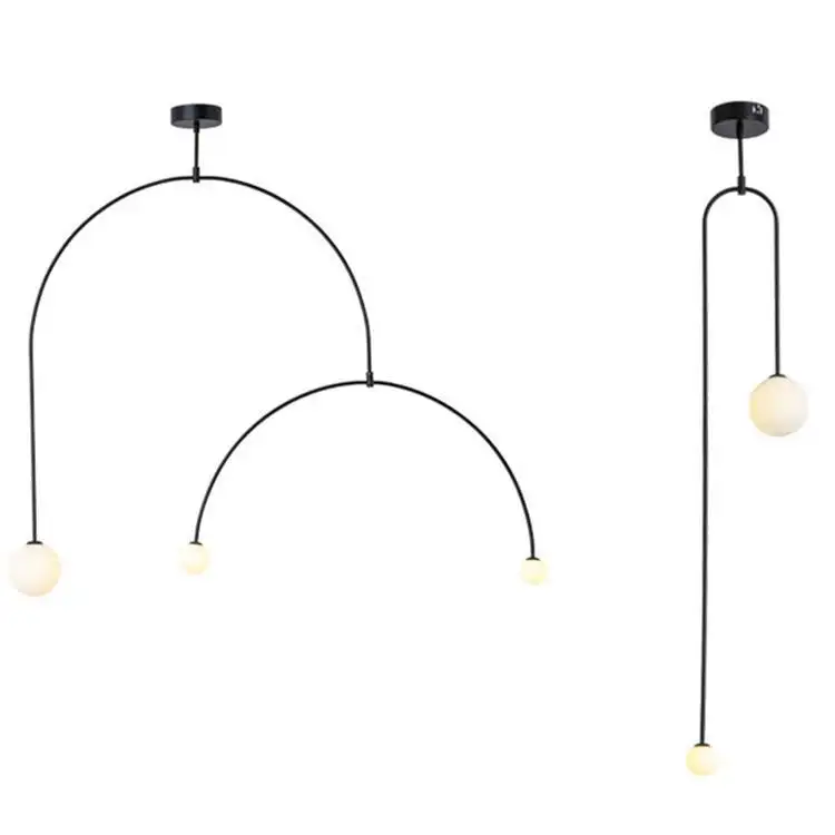 

modern led glass ball hanging lights monkey lamp luminaire suspendu pendant lights kitchen fixtures living room dining room