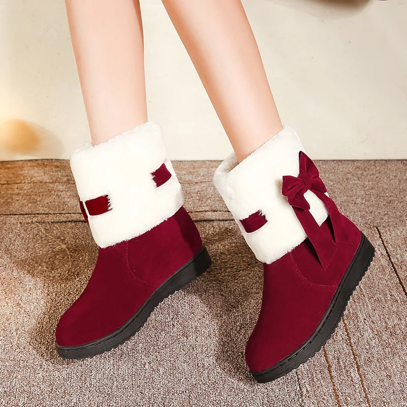 

Winter Shoes Women Boots Women Ankle Waterpoor Snow Boots Female Slip-On Flat Casual Shoes Plush Footwear Botas Mujer