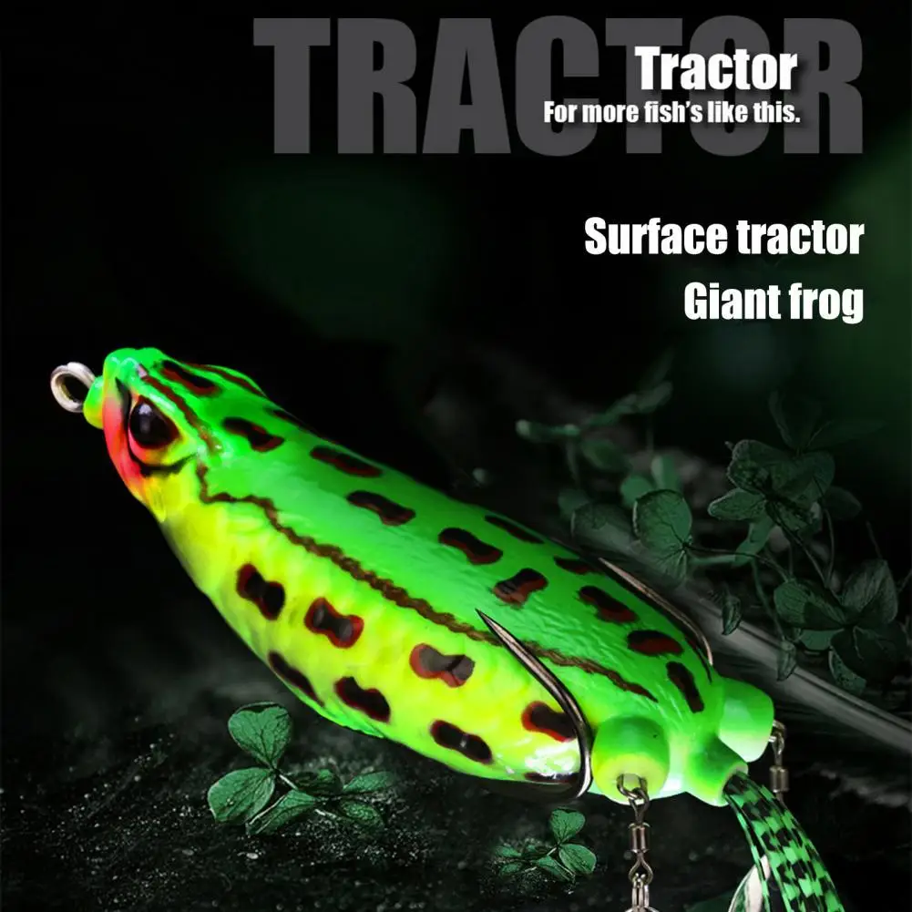 

9cm/25g Silicone Huge Frogs Bait Colorful Slice Double Sequin Soft Artificial Frogs Bait Fishing Accessory
