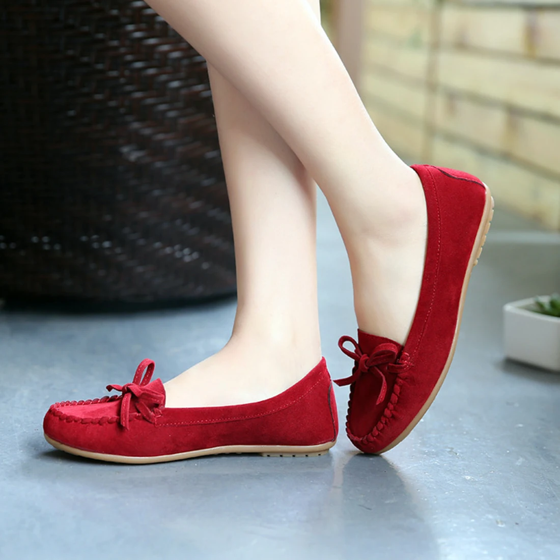 

Hot Sale Women Casual Shoes Summer Women Tassel Loafers Suede Driving Shoes Lightweight Spring Autumn Shallow Flat Moccasins