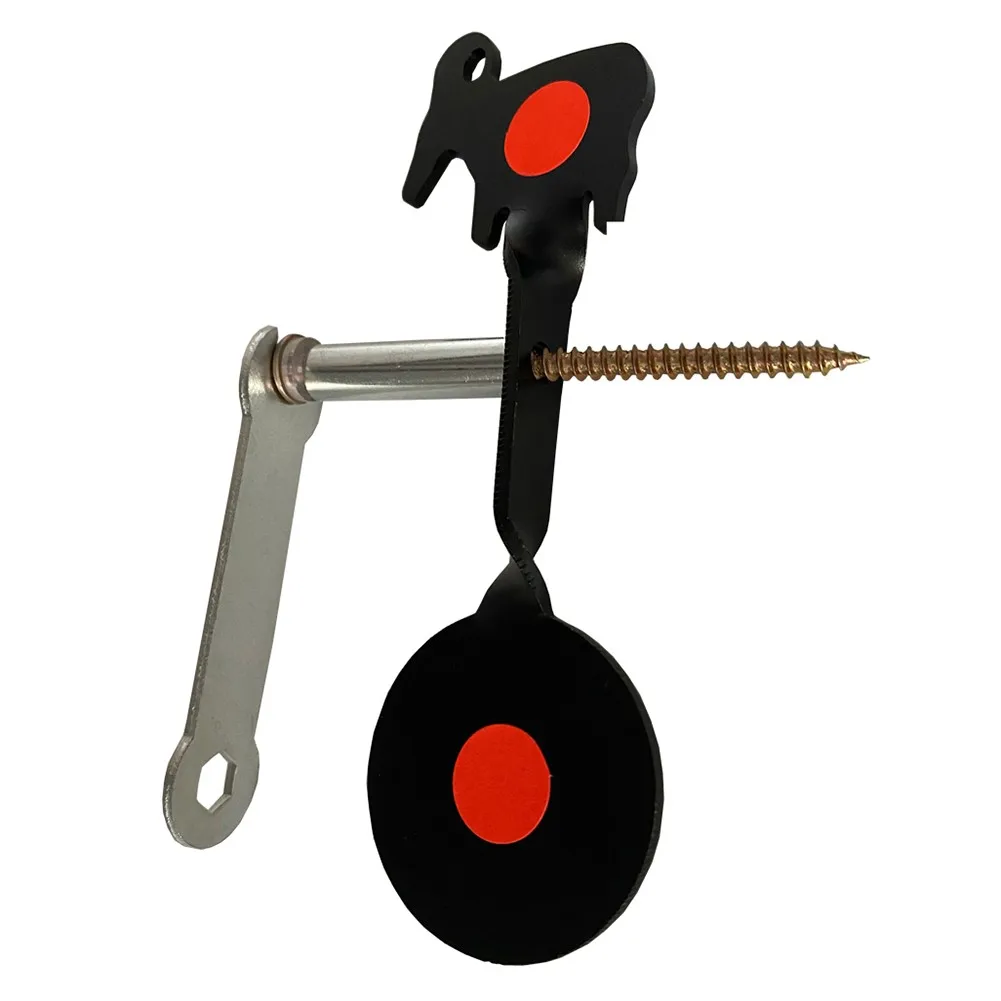 

Shooting Target Bullseye Rotating Target Bracket With Stickers For Outdoor Hunting To Find Reactive Training Aids
