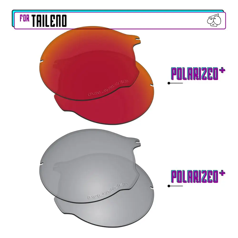EZReplace Polarized Replacement Lenses for - Oakley Tailend Sunglasses - Sir P Plus-RedP Plus