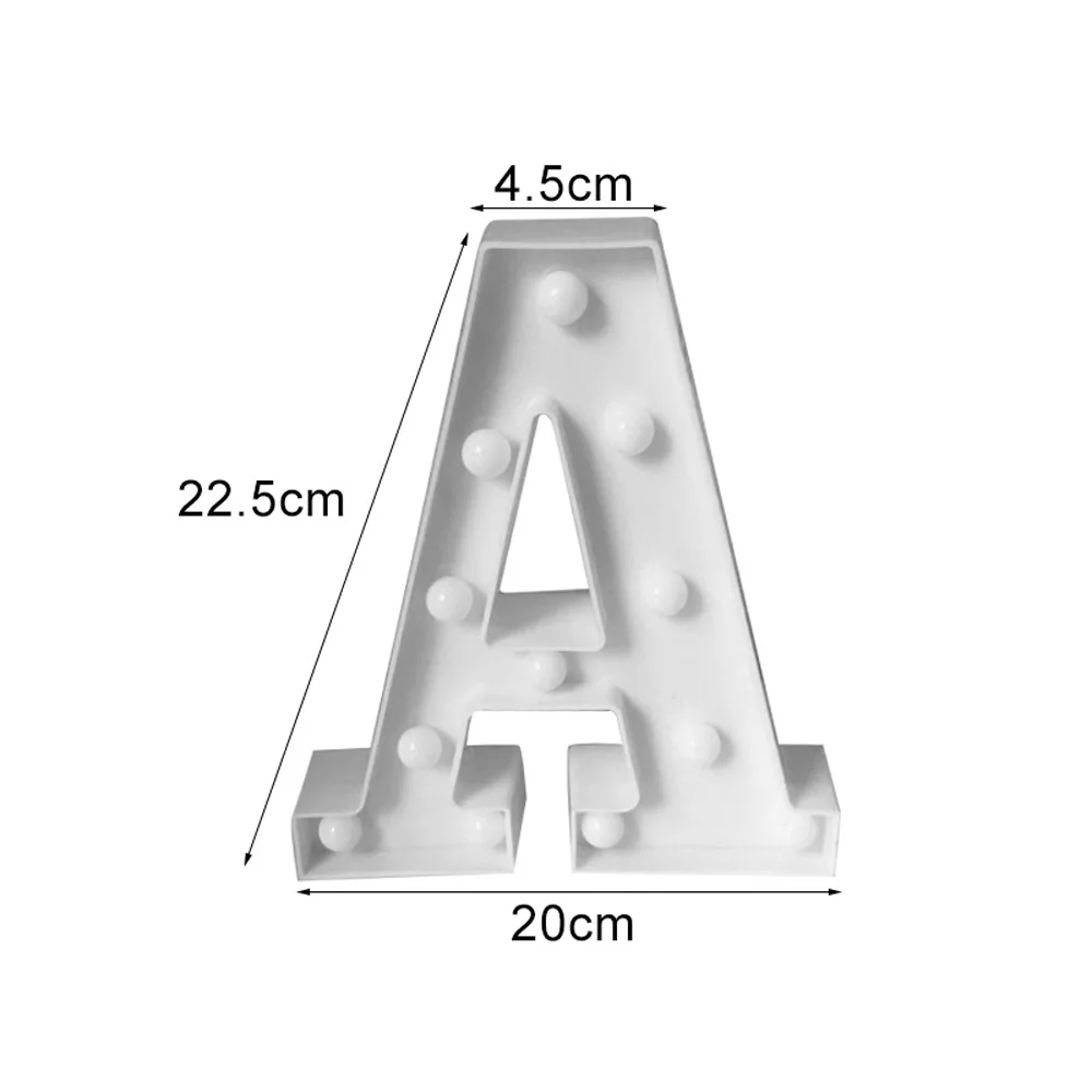 Творческий 26 Английский алфавит номер светодиодный ночник для украшения стен в