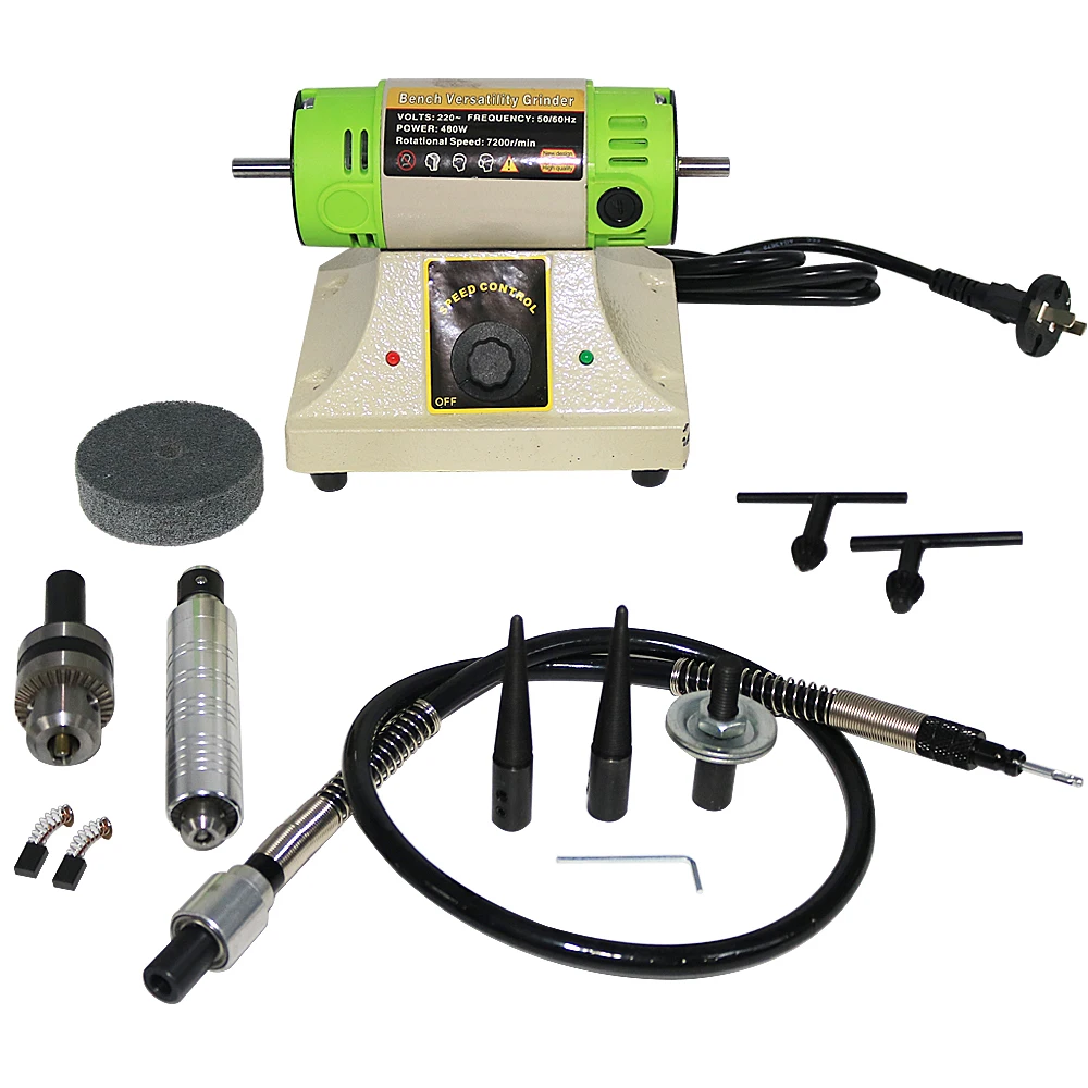 Multifunction Jewelry Rock Polishing Buffer Machine Jewelry Grinder Mill Polishing Machine Jewelry Table Bench 350W 10000RPM