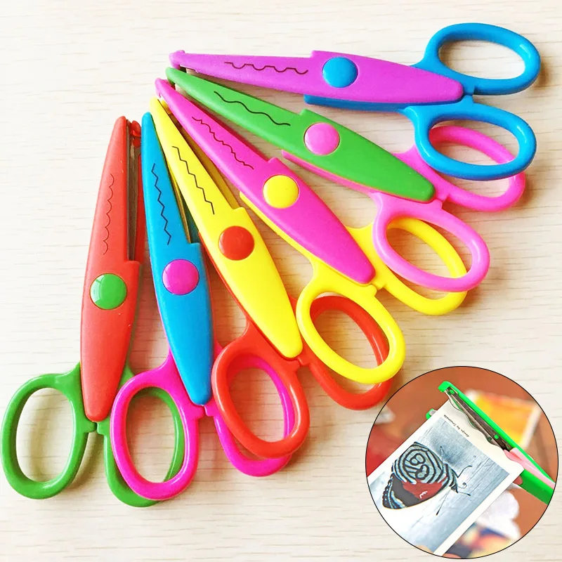 Лаконичные ножницы красочные металлические и пластиковые DIY Скрапбукинг фото