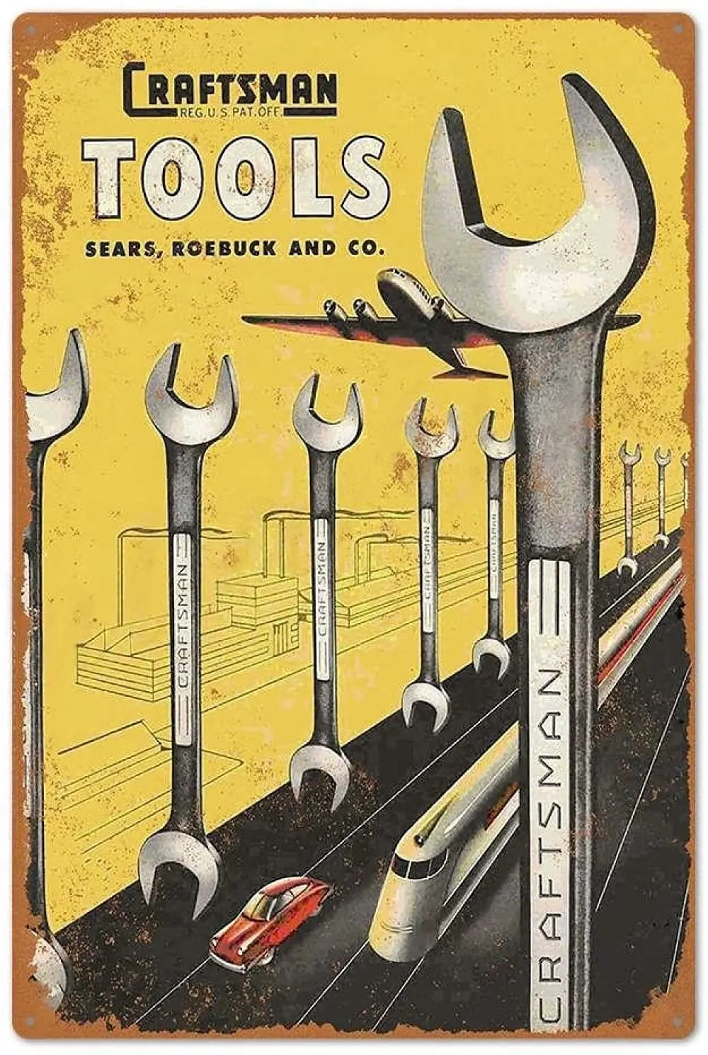 

Garage Rules Repair Tool Tin Sign Wall Decoration Metal Art Poster Craft Bar Garage Wall Decal Metal Plaque 12*8 Inch