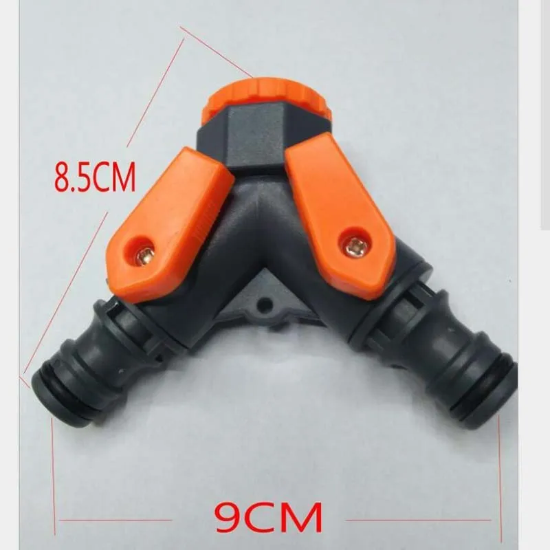 

1Pcs Y Type Garden Plastic Belt Switch Water Pipe Connector Car Wash Water Gun Tee Conversion Connector Faucet