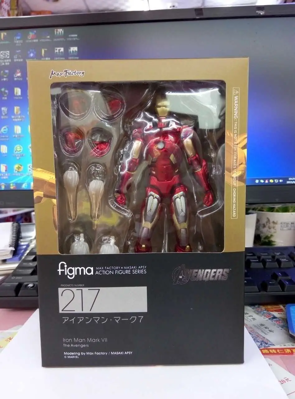 Figma 217 Мститель со знаком Железного человека VII 15 см Marvel Железный человек фигурка