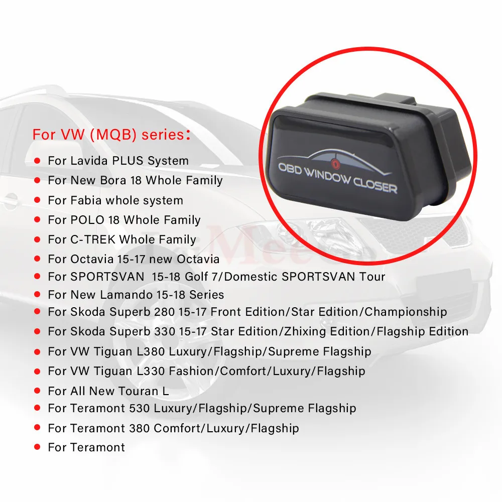 Для Volkswagen Golf7 Golf MK7 OBD Автомобильная сигнализация с окном ближе к окну OBD2