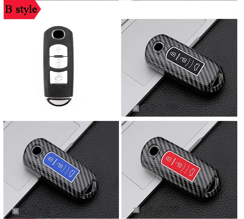 

Carbon fiber pattern car key case For Mazda 3 Alexa CX4 CX5 CX8 2019 2020 for Mazda 2 3 5 6 CX3 CX7 CX9 Atenza MX5 accessories