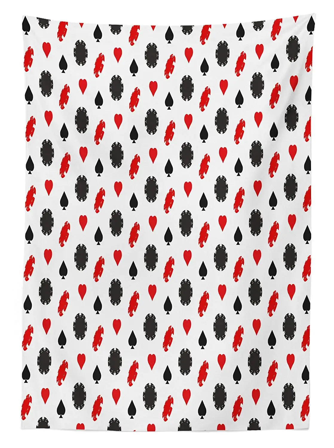 Казино на открытом воздухе скатерть Покер тема шаблон с карты костюмы и чипы