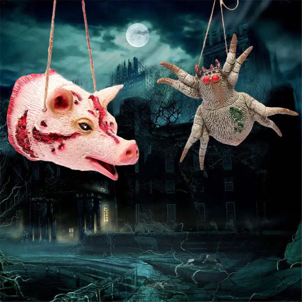 Хэллоуин украшение поддельный жуткий пугающий животные Висячие реквизит для
