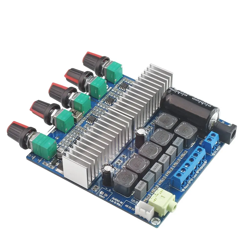 

TPA3116 Subwoofer Amplifier 2.1 Module High Power Bluetooth 4.2 Digital Audio Amplifier Board 2*50W+100W Amplifiers DC 12V-24V