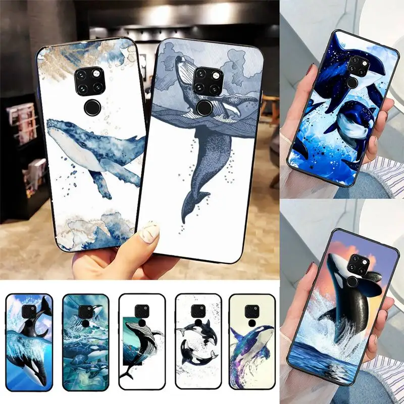 

Killer Whale Phone Case For Huawei Nova3I 3E mate20lite 20Pro 10lite Luxury funda case