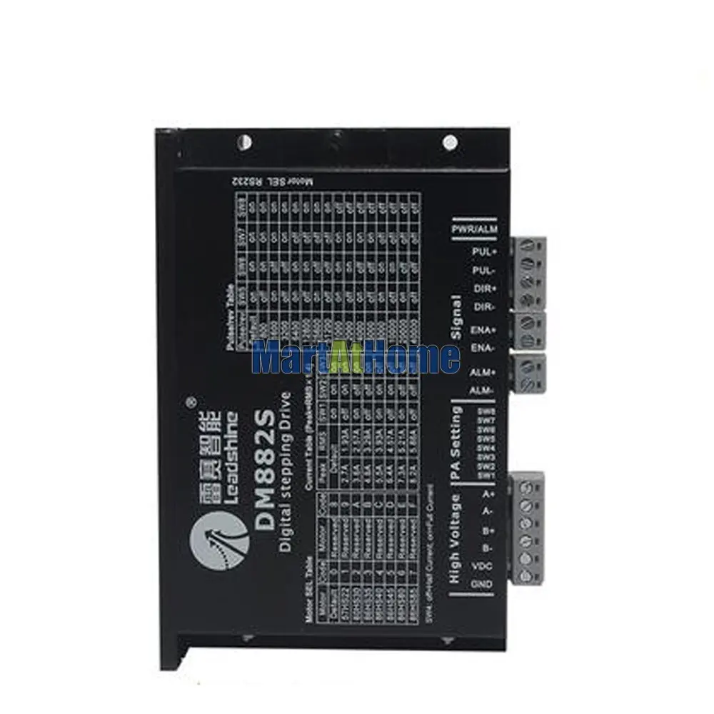 LEADSHINE CNC шаговый Драйвер комплект DM882S 24 ~ 80VDC 2 1 8.2A и 86CM80 фазный двигатель 8N.m 4
