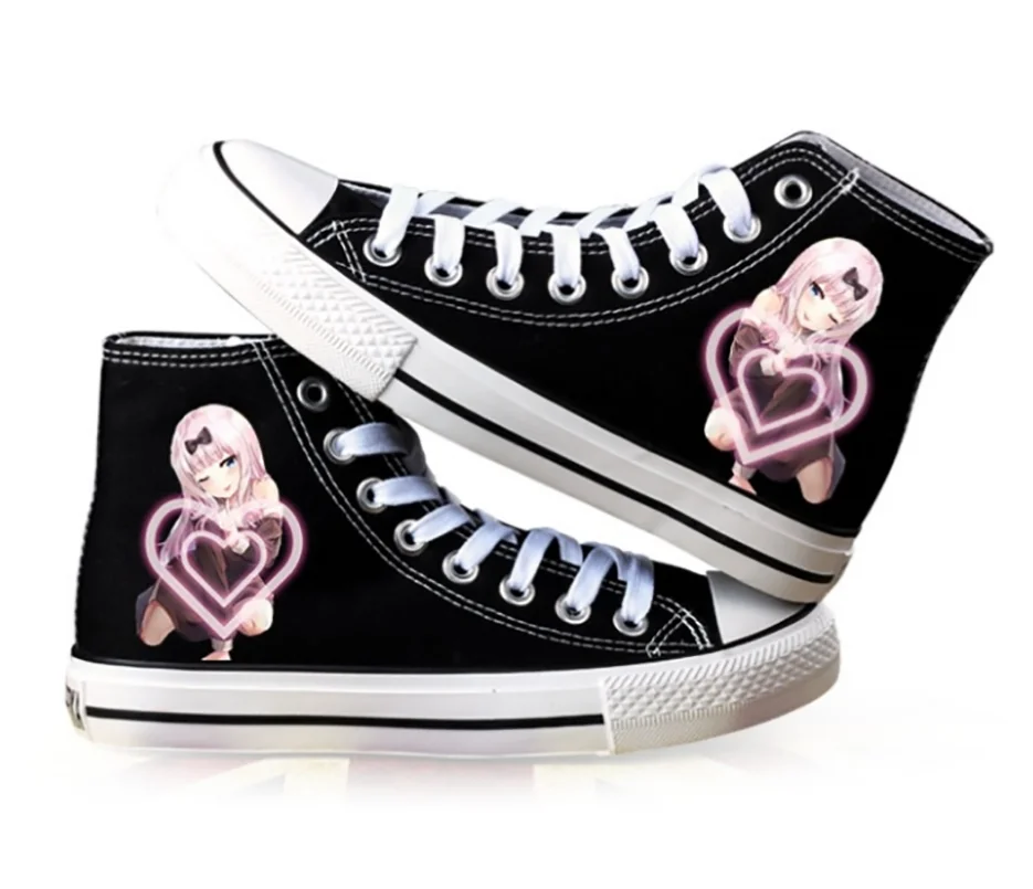 

Anime Kaguya-Sama: Love Is War Cosplay Fujiwara Chika Role Boys And Girls High Top Casual Shoes Canvas Shoes