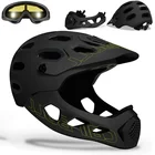 Ультралегкий велосипедный шлем для экстремальных видов спорта, горный велосипедный шлем на все лицо, комплект формованных шлемов для BMX, Велосипедное оборудование