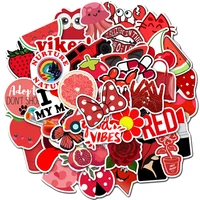 103050pcs red vsco girl anime cartoon stickers laptop guitar luggage fridge phone waterproof graffiti sticker decal kid toys