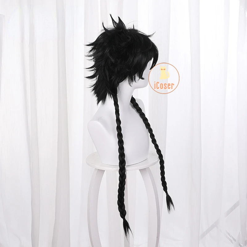 Hashida Haruka Anime Blue Period Cosplay Long Braids Wig Black Hair Party Role Play Props Unisex Heat Resistant Fiber | Тематическая