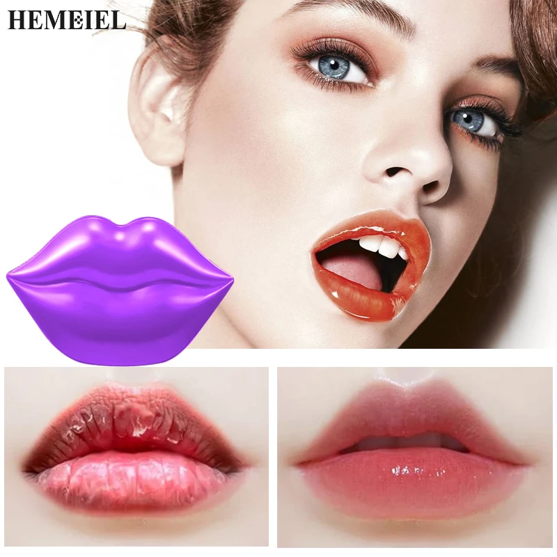 

20PCS Collagen Lip Mask Moisturizing Lighten Lip Lines Lip Gel Mask Hydrating Repair Rough Blemishes Enhance Lip Gloss Lip Care
